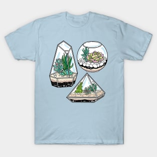 Beautiful Succulent Terrarium T-Shirt